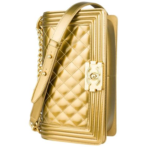 chanel gold patent old medium boy|chanel boys handbags.